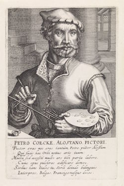 Hendrik Hondius I, Portret van Pieter Coecke van Aelst, 1610