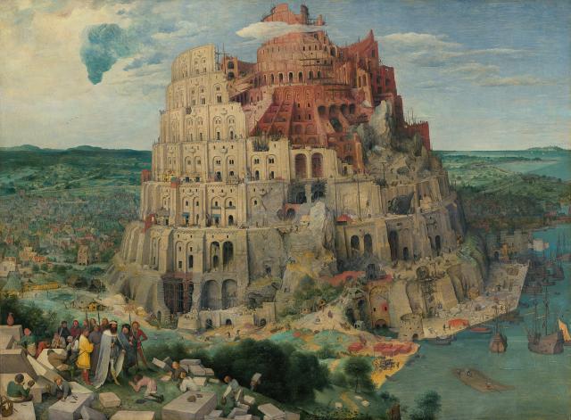 The building of the Tower of Babel
