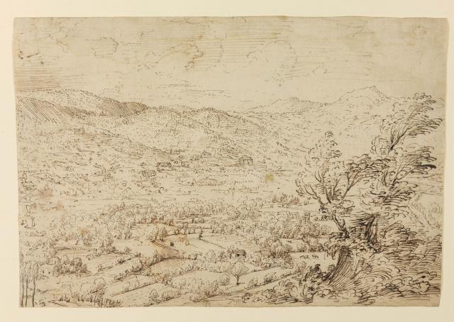 Mountain Landscape with Ridge and Valley